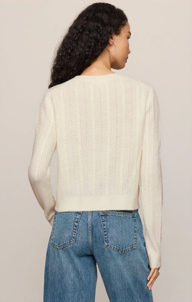 Medina Pointelle Cardi - Cloud