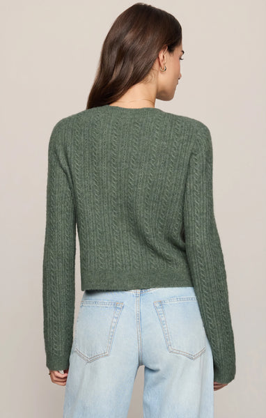 Z Supply Medina Pointelle Cardi - Green