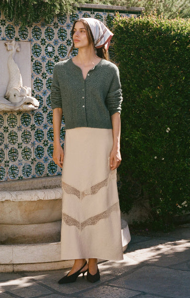 Z Supply Medina Pointelle Cardi - Green