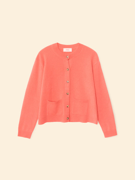 Lillian Cardigan - Coral Pink