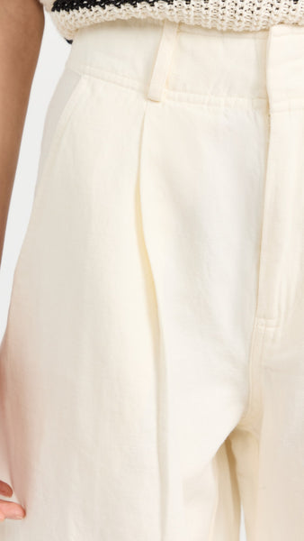 Bari Crop Trouser - Cream