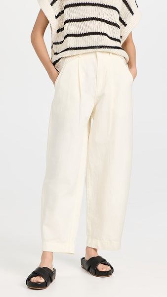 Bari Crop Trouser - Cream