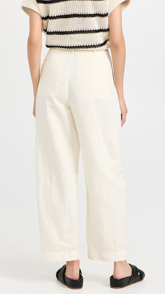 Bari Crop Trouser - Cream
