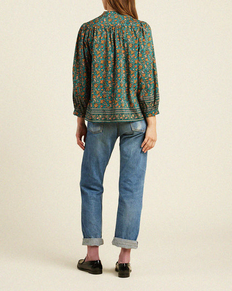 Bailey Blouse - Botanical Border