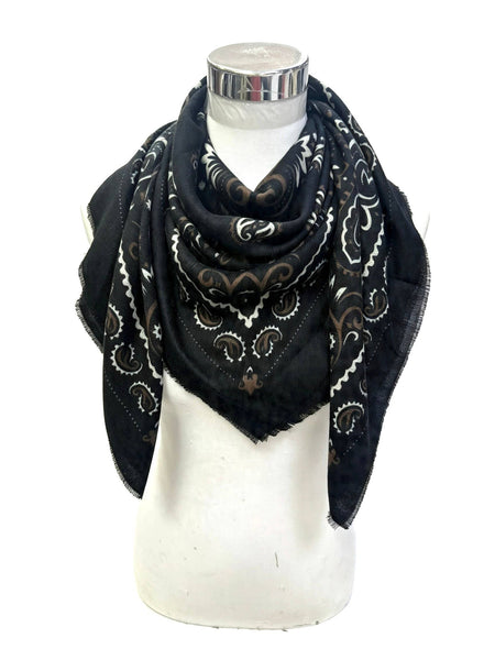 Sasha Bandana Scarf: Black