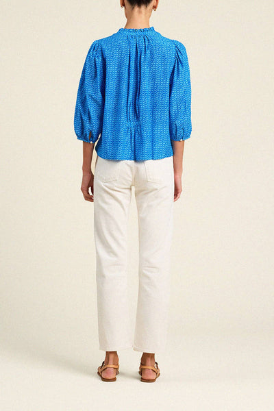 Orly Blouse - Cerulean Floral