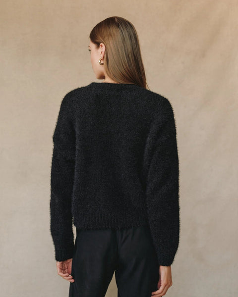 Drop Shoulder Sweater - Black