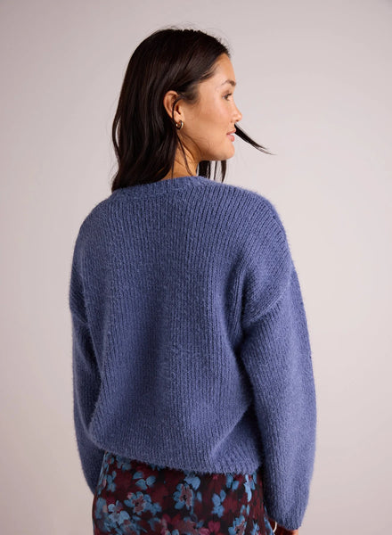 Drop Shoulder Sweater - Nordic Blue