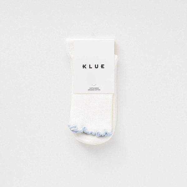 KLUE Ruffle Socks | Sky Blue