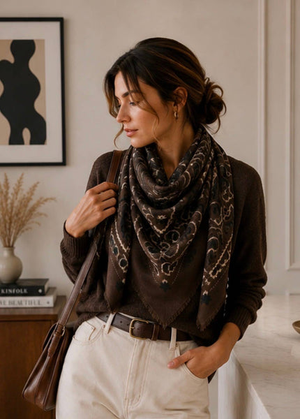 Sasha Bandana Scarf: Cafe