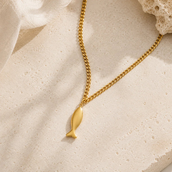 Golden Fish Necklace