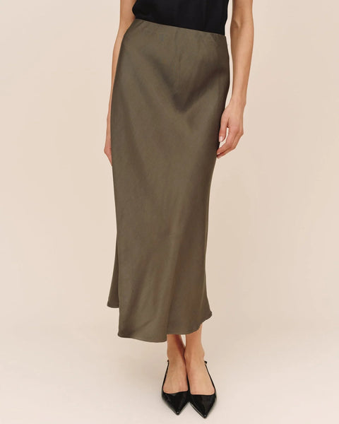 Long Maxi Skirt - Olive