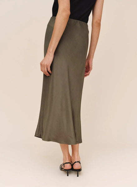 Long Maxi Skirt - Olive