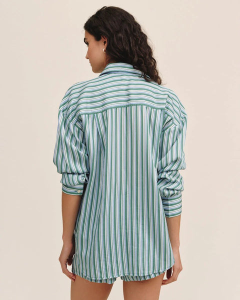 Oversized Button Down - Emerald