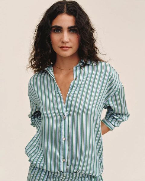 Oversized Button Down - Emerald