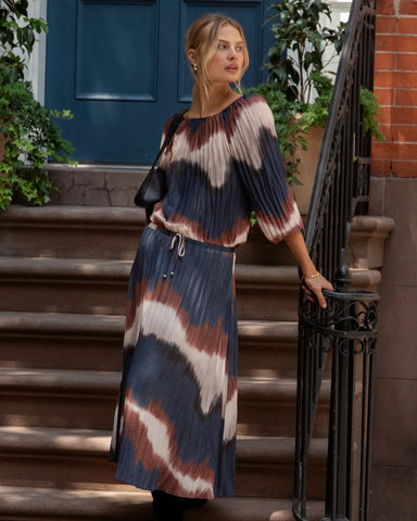 Pleated Skirt - Midnight Tides