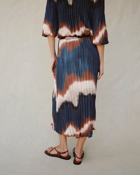 Pleated Skirt - Midnight Tides