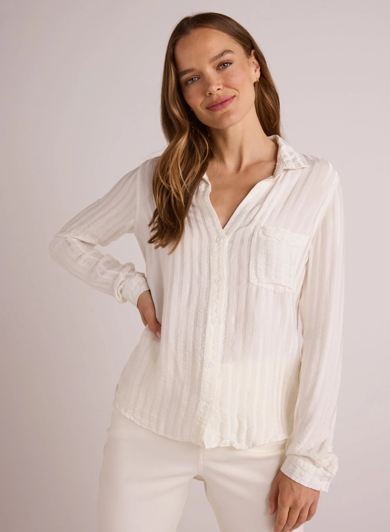 Pocket Button Down - Winter White