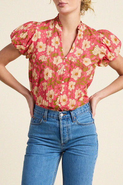 Luna Blouse - Rancho Rose