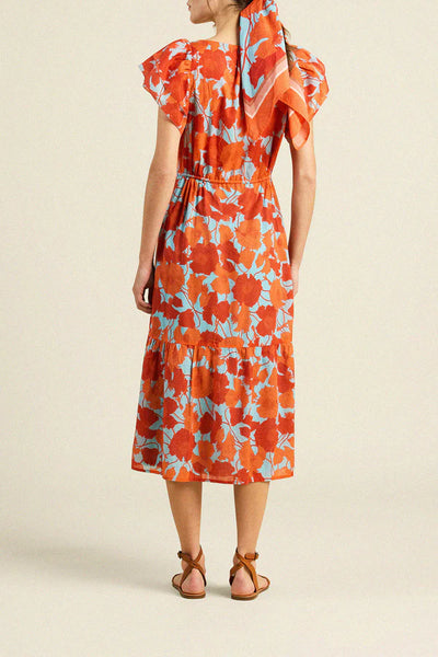 Kristine Dress - Shoreline Poppy