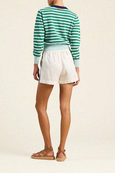 Cleo Sweater - Green Stripe