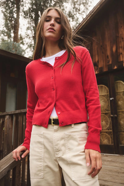 Violette Cardigan - Red
