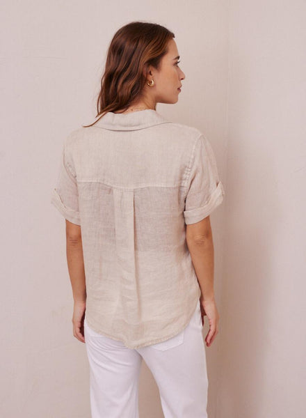 S/S Button Down - Samba Tan