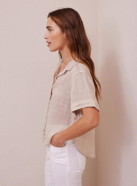 S/S Button Down - Samba Tan