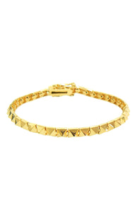 Small Pyramid Bracelet - Gold
