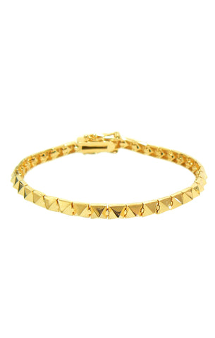 Small Pyramid Bracelet - Gold